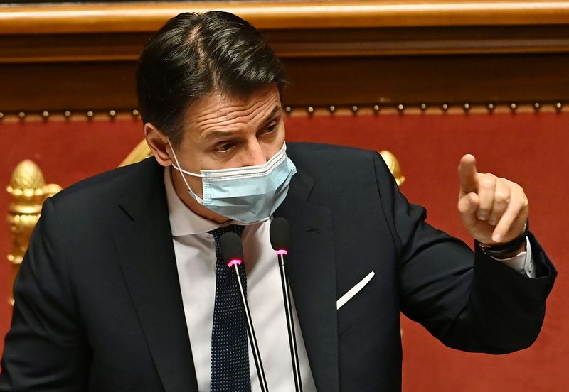 Italian PM Conte faces vote of confidence in upper Chamber