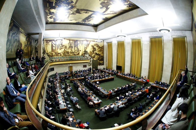 FILE PHOTO: The Conference on Disarmament in session at the