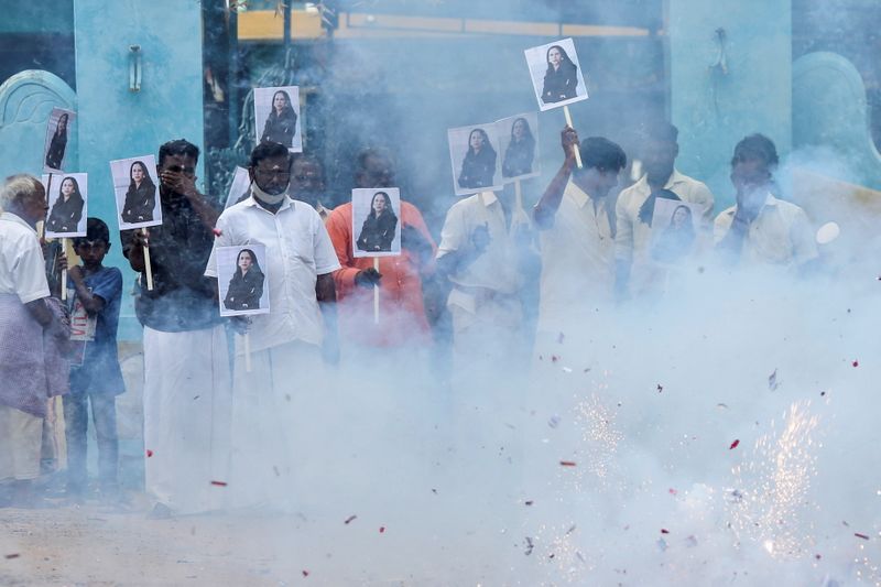 People celebrate inauguration of Vice President-elect Kamala Harris in Thulasendrapuram