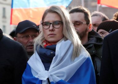FILE PHOTO: Russian opposition figure Lyubov Sobol takes part in