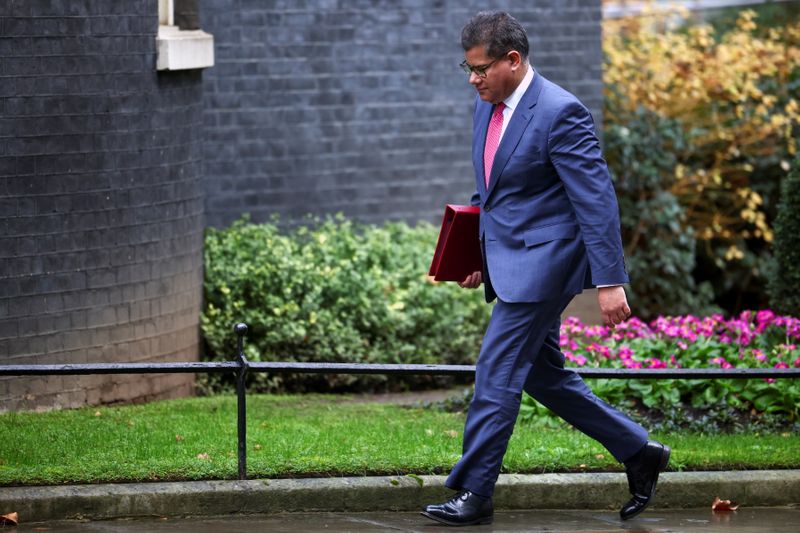 FILE PHOTO:  Britain’s Business Secretary Sharma arrives at Downing