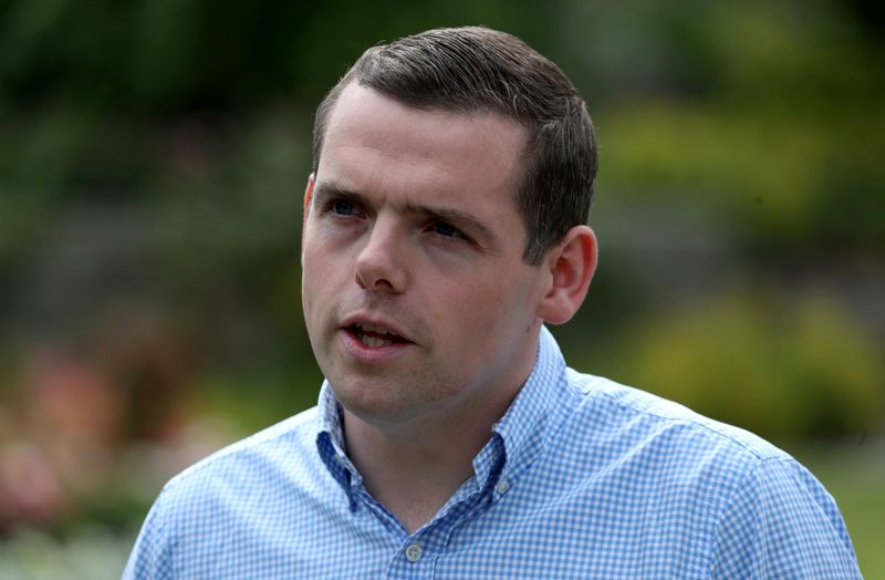 FILE PHOTO: Newly announced Scottish Conservative leader Douglas Ross