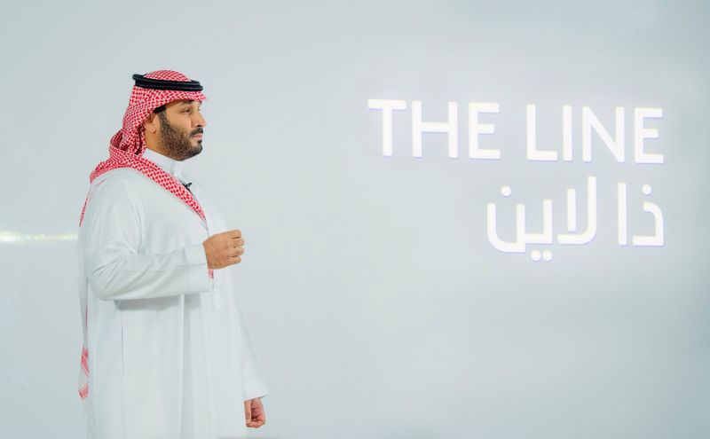 FILE PHOTO: Saudi Crown Prince Mohammed Bin Salman announces a