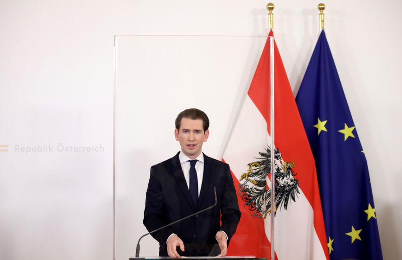 FILE PHOTO: Austria’s Chancellor Kurz holds news conference in Vienna