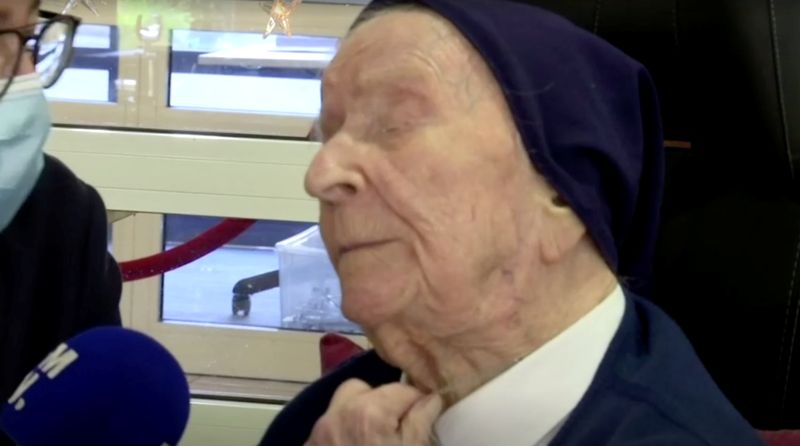 Europe’s oldest person, 117-year-old nun Lucile Randon, also known as