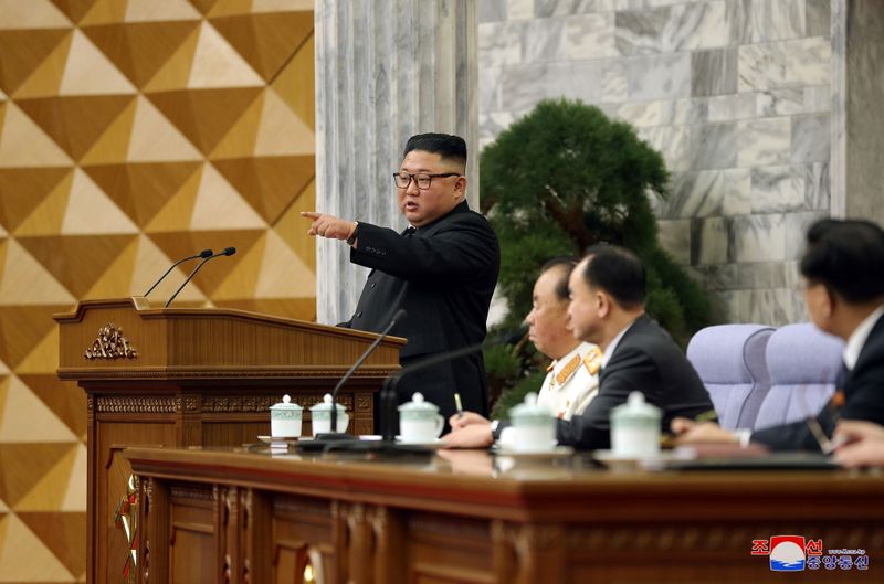 KCNA image of North Korean leader Kim Jong Un at
