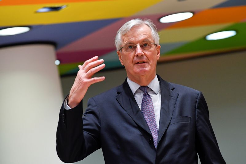 FILE PHOTO: European Union’s chief Brexit negotiator Michel Barnier attends