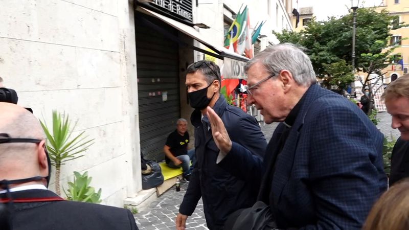 FILE PHOTO: Ex-Vatican treasurer Pell arrives in Rome from Australia