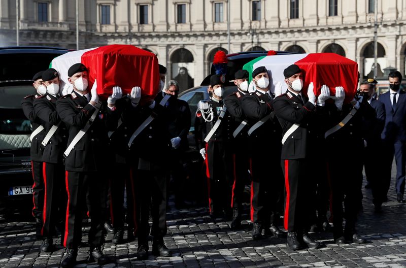 Funeral of Italian ambassador Luca Attanasio and his bodyguard Vittorio