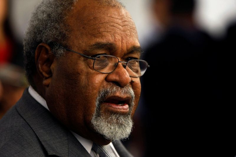 FILE PHOTO: Papua New Guinea’s first prime minister Michael Somare,