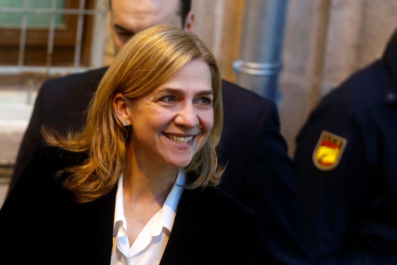 FILE PHOTO: Spain’s Cristina de Borbon, sister of the newly-crowned