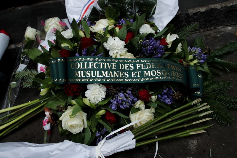 FILE PHOTO: French Muslim clerics leaders pay tribute outside the