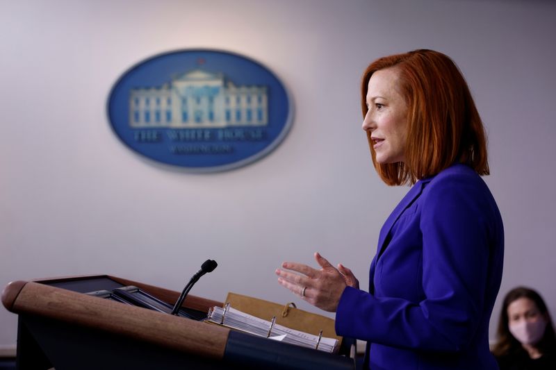 White House Press Secretary Jen Psaki holds a briefing at