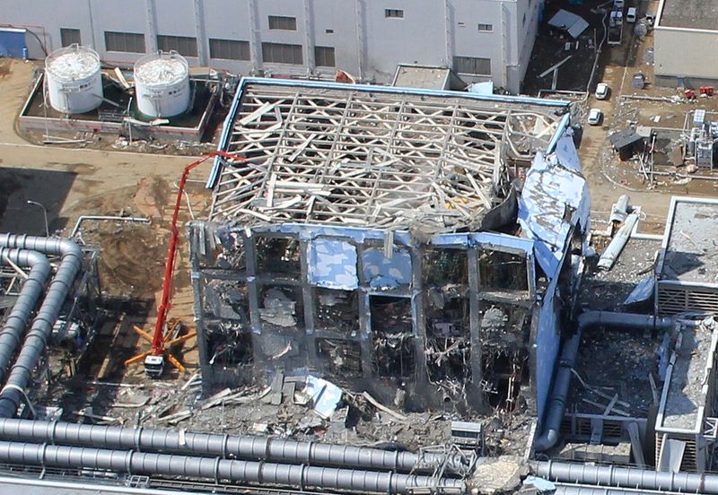 FILE PHOTO: An aerial view of the Fukushima Daiichi Nuclear