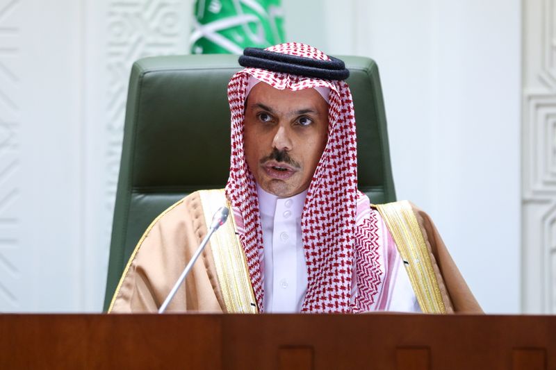 Saudi Arabia’s Foreign Minister Prince Faisal bin Farhan Al Saud