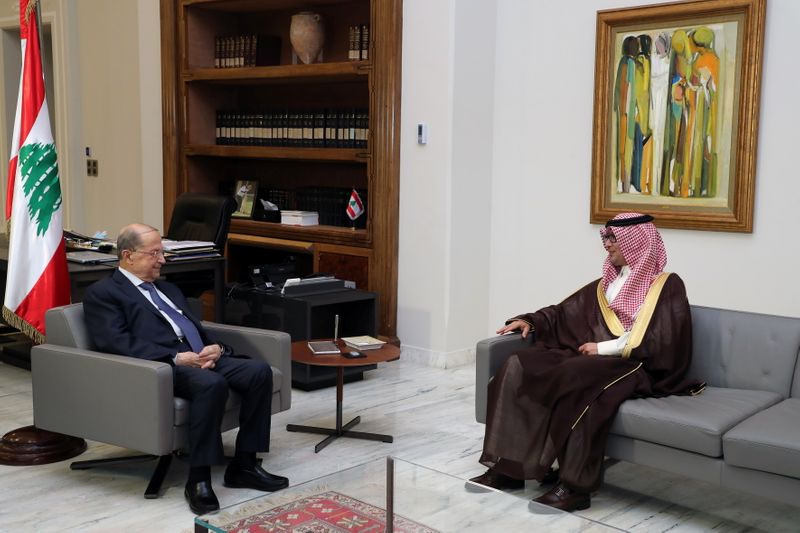 Lebanon’s President Michel Aoun meets with Saudi Ambassador to Lebanon