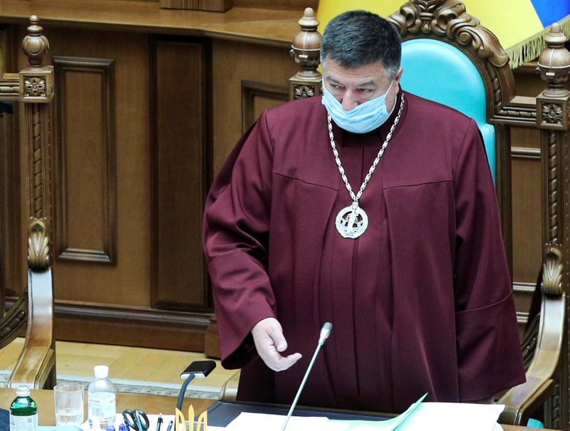 FILE PHOTO: Head of the Constitutional Court of Ukraine Tupytskyi