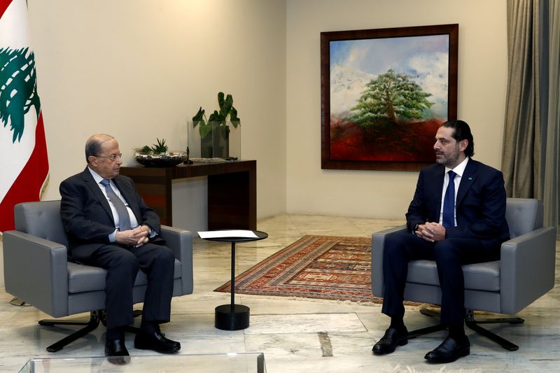 FILE PHOTO: Lebanese Prime Minister-designate Saad al-Hariri meets with Lebanese