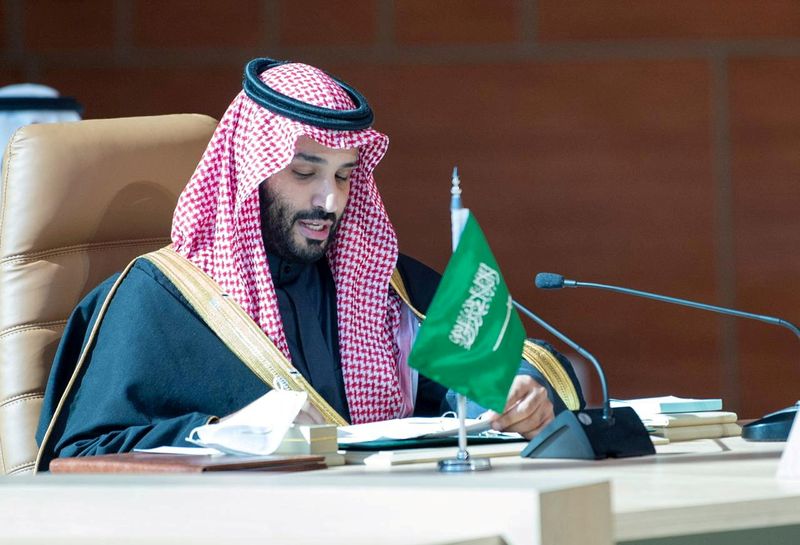 FILE PHOTO: Saudi Arabia’s Crown Prince Mohammed bin Salman speaks