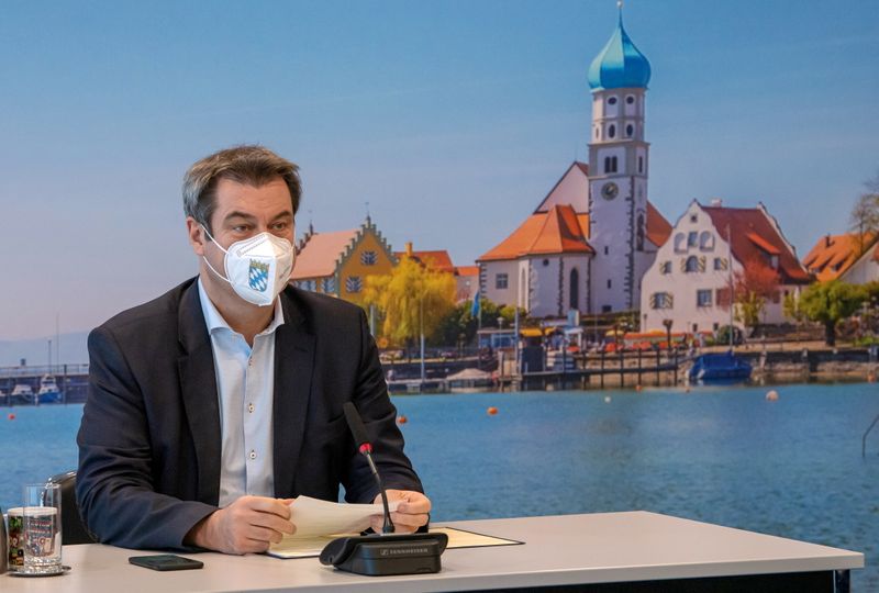 Bavarian State Premier Soeder attends cabinet meeting in Munich