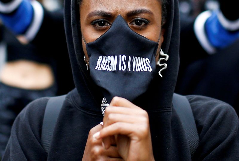 FILE PHOTO: A Black Lives Matter protest in London