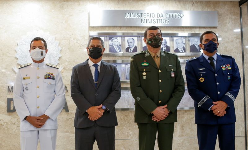 Brazil’s Defense Minister Walter Souza Braga Netto introduces new military