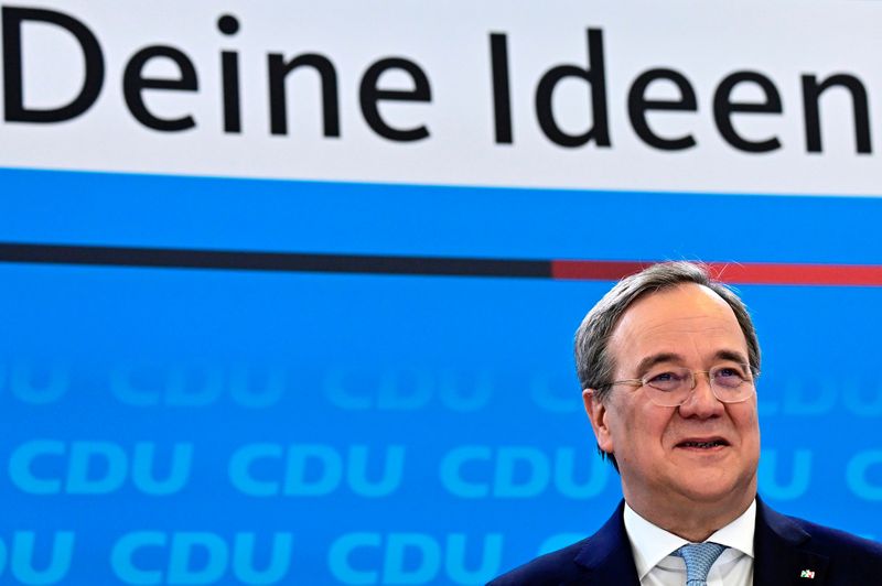 FILE PHOTO: CDU head Laschet holds news conference for general