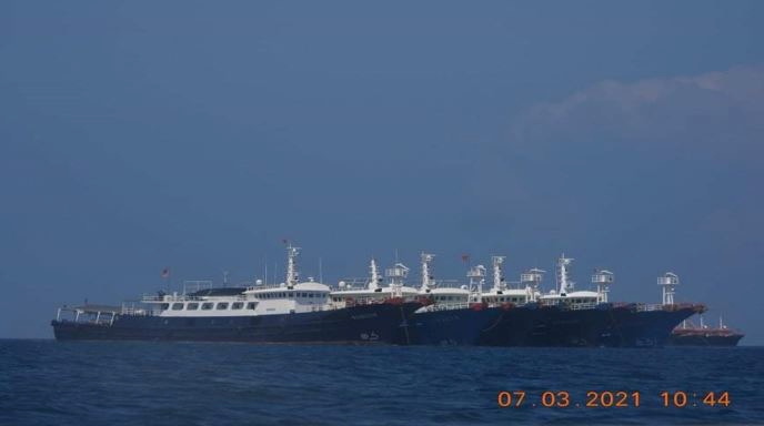 FILE PHOTO: Some of the about 220 vessels reported by
