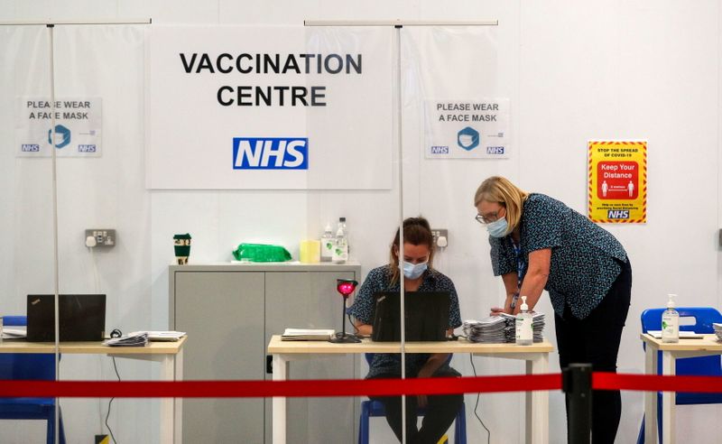 FILE PHOTO: COVID-19 vaccinations in Britain