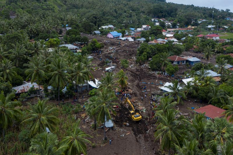 FILE PHOTO: Landslides triggered by tropical cyclone Seroja in East
