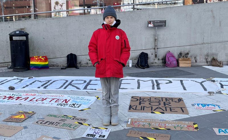 FILE PHOTO: Swedish climate change activist Greta Thunberg attends a