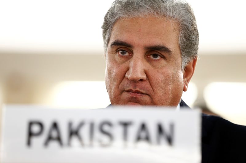 Pakistan foreign minister Shah Mehmood Qureshi addresses the United Nations