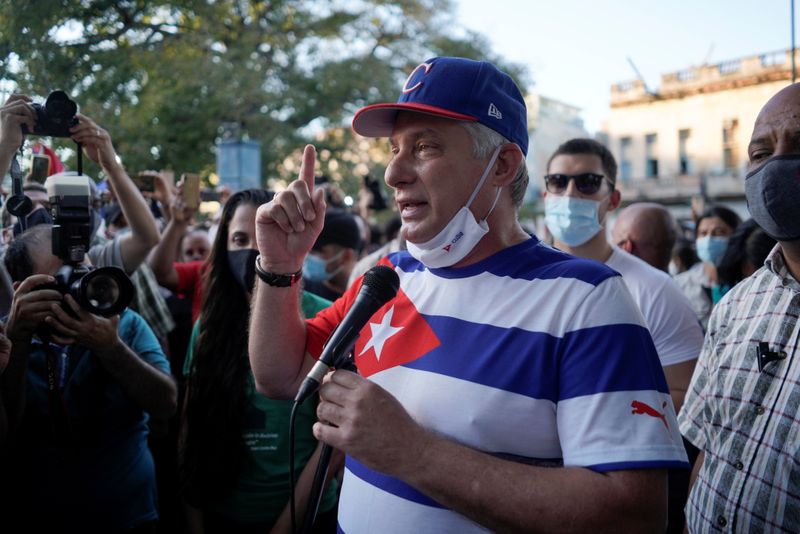 Pro-government rally in Havana