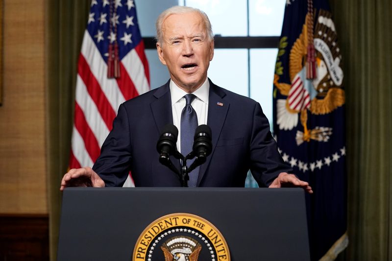 U.S. President Joe Biden delivers remarks on his plan to