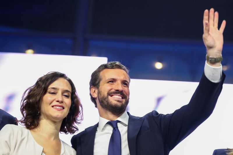 FILE PHOTO: Spain’s People’s Party (PP) leader Pablo Casado attends