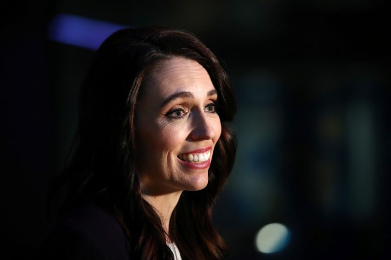 New Zealand Prime Minister Ardern addresses the media after a