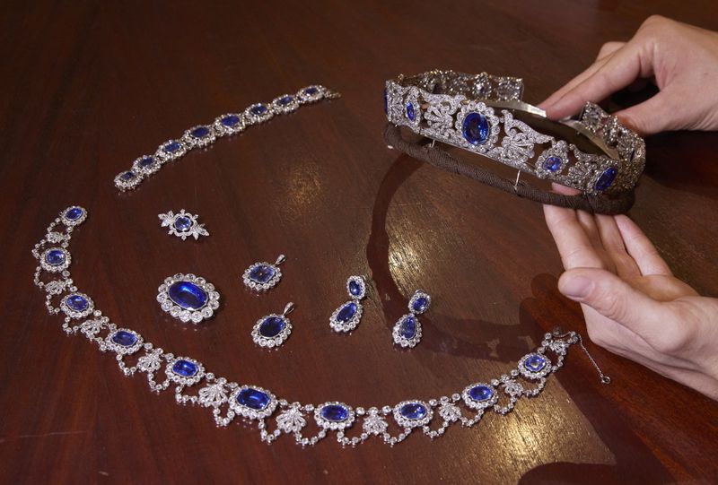 Preview of the Beauharnais jewels before auction at Christie’s