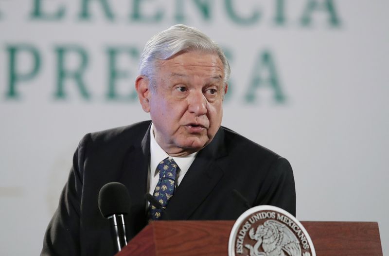 FILE PHOTO: Mexico’s President Lopez Obrador holds news conference in