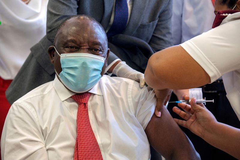 FILE PHOTO: FILE PHOTO: COVID-19 vaccination at Khayelitsha Hospital near