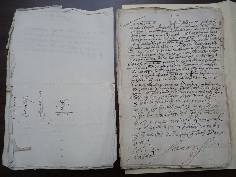 A Hernan Cortes letter, signed “El Marques”, to his mines