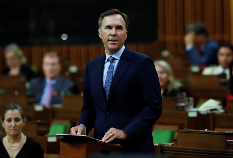 Canada’s Minister of Finance Morneau presents an Economic and Fiscal