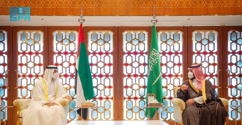 Saudi Crown Prince Mohammed Bin Salman receives Abu Dhabi’s Crown