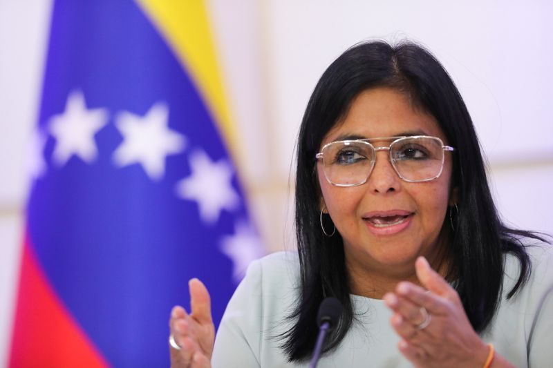 FILE PHOTO: Venezuela’s VP Rodriguez holds news conference in Caracas