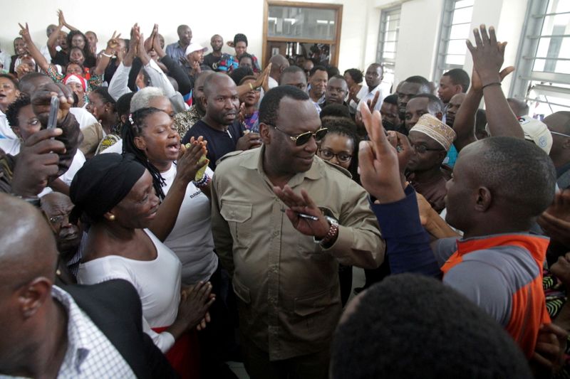 FILE PHOTO: Freeman Mbowe, chairman of Chadema, Tanzanian main opposition