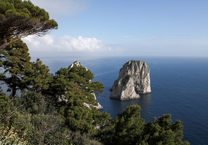 FILE PHOTO: Capri’s coastline damaged by illegal fishing of endangered