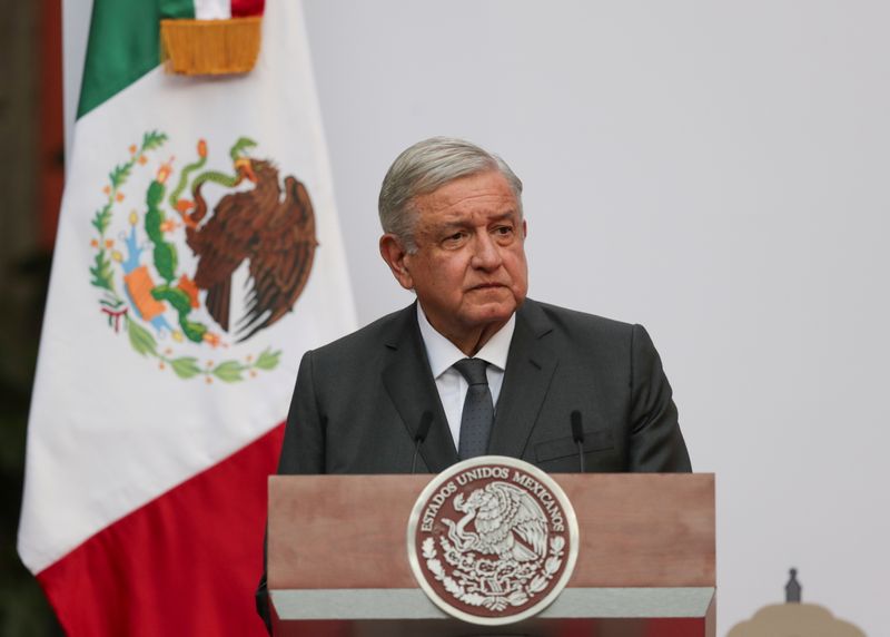 Mexico’s President Lopez Obrador addresses to the nation on his
