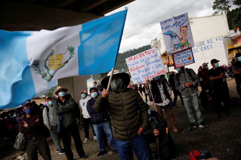 FILE PHOTO: Protest to demand the resignation of Guatemala President
