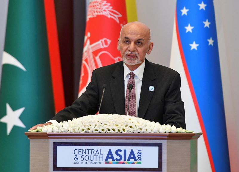 FILE PHOTO: Afghanistan’s President Ashraf Ghani attends Central-South Asia trade
