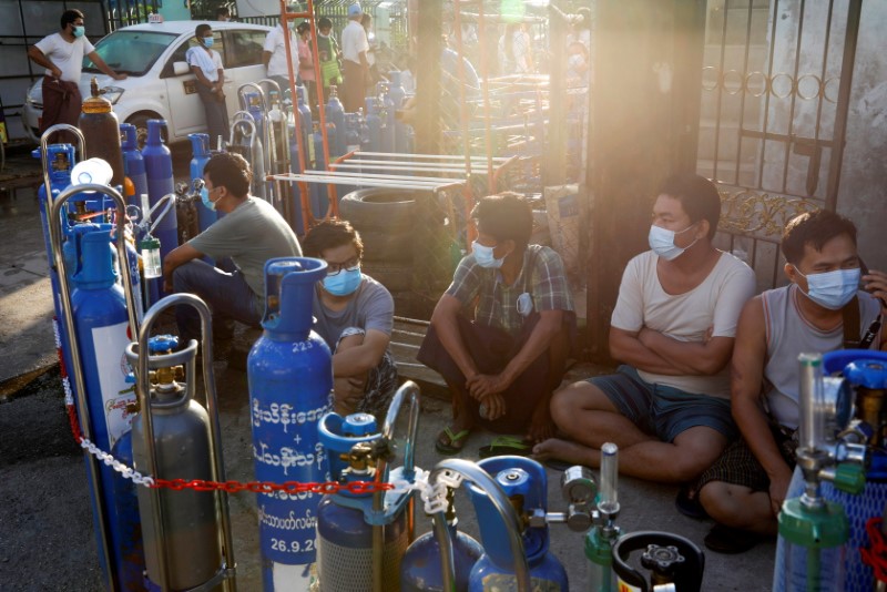 FILE PHOTO: Coronavirus disease (COVID-19) outbreak in Yangon