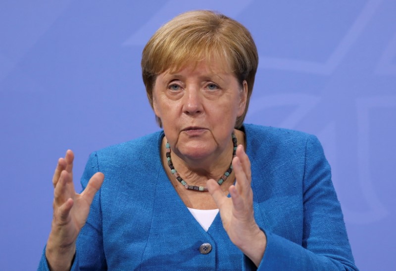 FILE PHOTO: German Chancellor Merkel holds news conference in Berlin